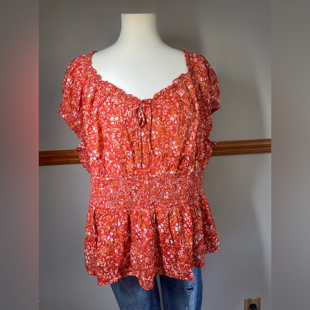 Old Navy Flowy + Floral Top